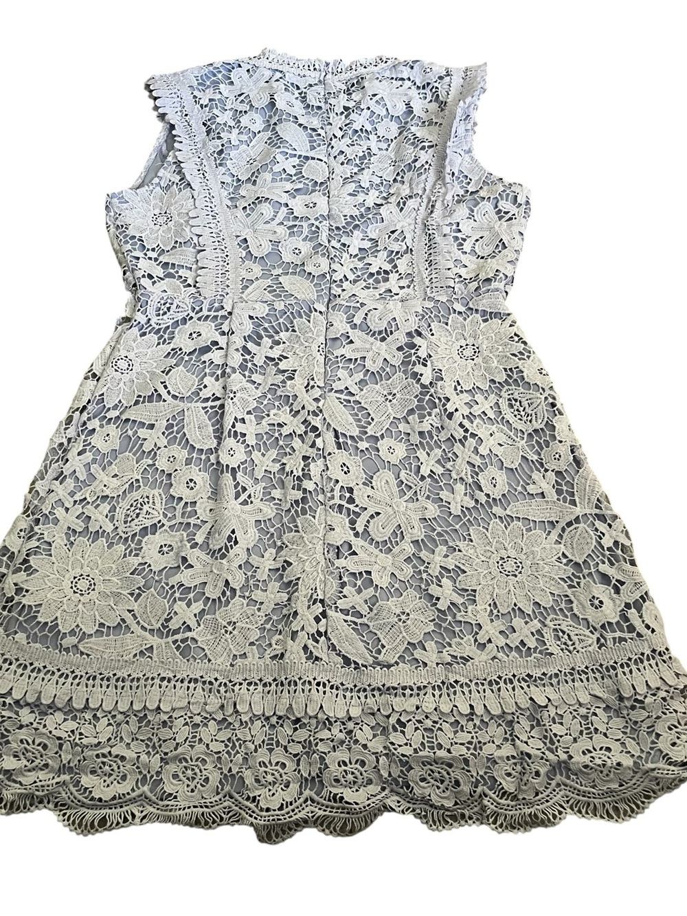 Love Encounter Los Angeles Light Blue Lace Overlay Party Dress Size L - Picture 3 of 9